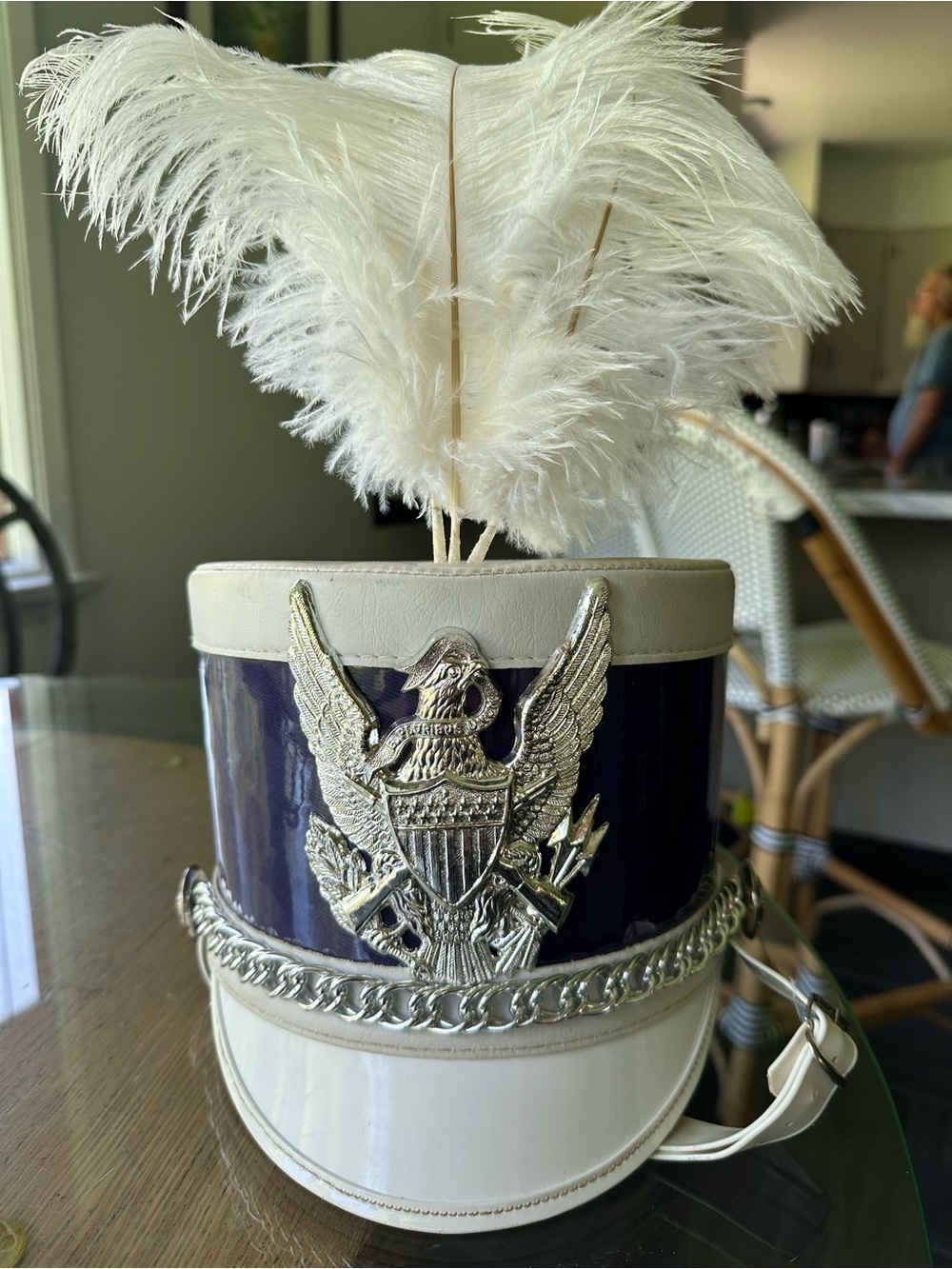 Vintage ShakoMaster Marching Band Hat Size Large Retro